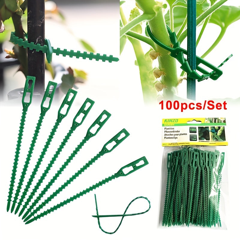 50-100pcs Plastic Plant Support Clips Garden Supplies