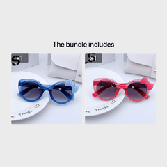 Kids Bowknot Frame Sunglasses for Sun Protection