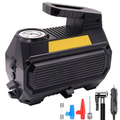 Portable Car Tire Inflator Air Compressor 12V 150PS Auto Pump LED Light