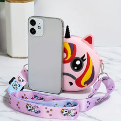 Cartoon Silicone Crossbody Bag Shoulder Bag for Girls