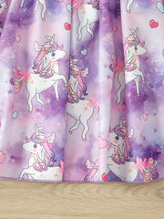 Dreamy Tie Dye Unicorn Cami Dress for Girls