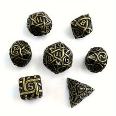 7pcs Metal Solid Polyhedral Dices for Board Game