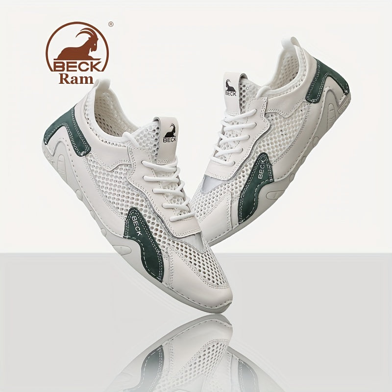 Men's Breathable Lace Up Mesh Sneakers Casual Outdoor Walking Shoes