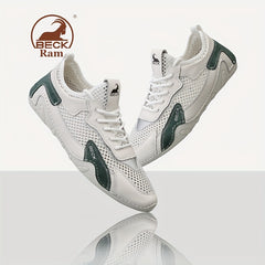 Men's Breathable Lace Up Mesh Sneakers Casual Outdoor Walking Shoes