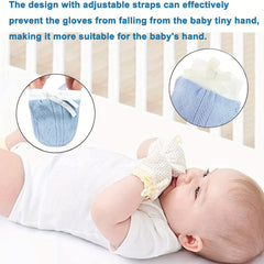 Adjustable Breathable Mesh Mittens For Newborn Infants