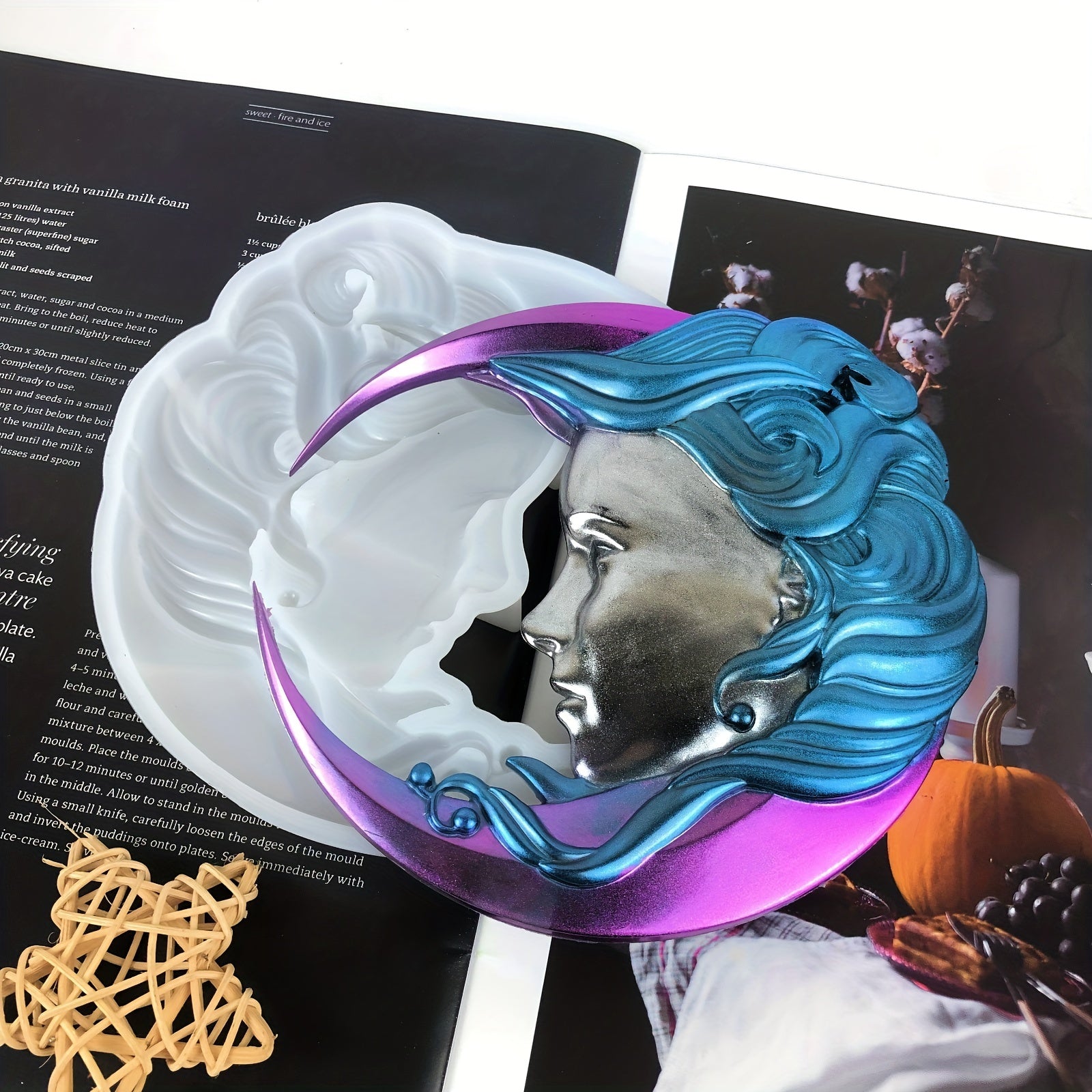 Moon Girl Silicone Mold for Wall Hanging Ornament