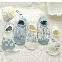 10 Pairs Breathable Mesh Short Socks Women's Ankle Stockings