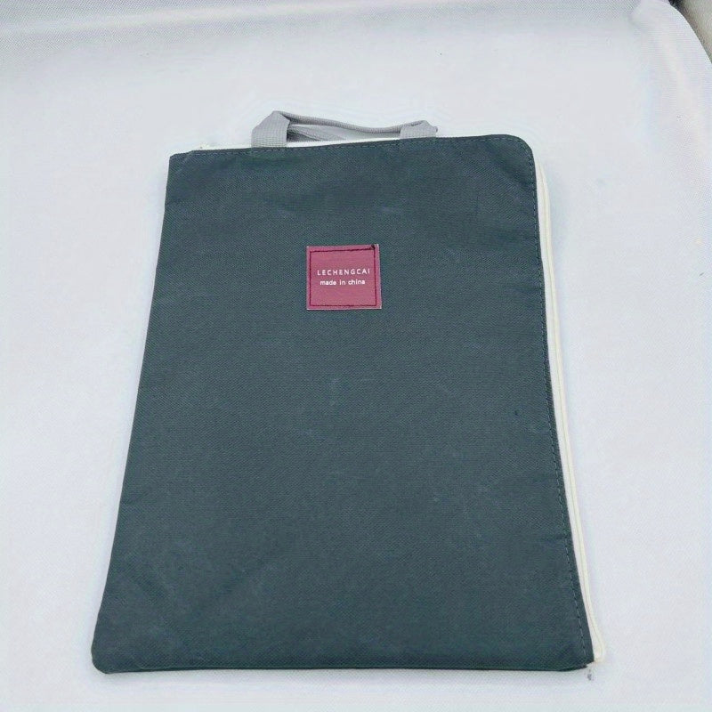 Minimalist Zipper Document Storage Pouch Lightweight Bag For School & Work