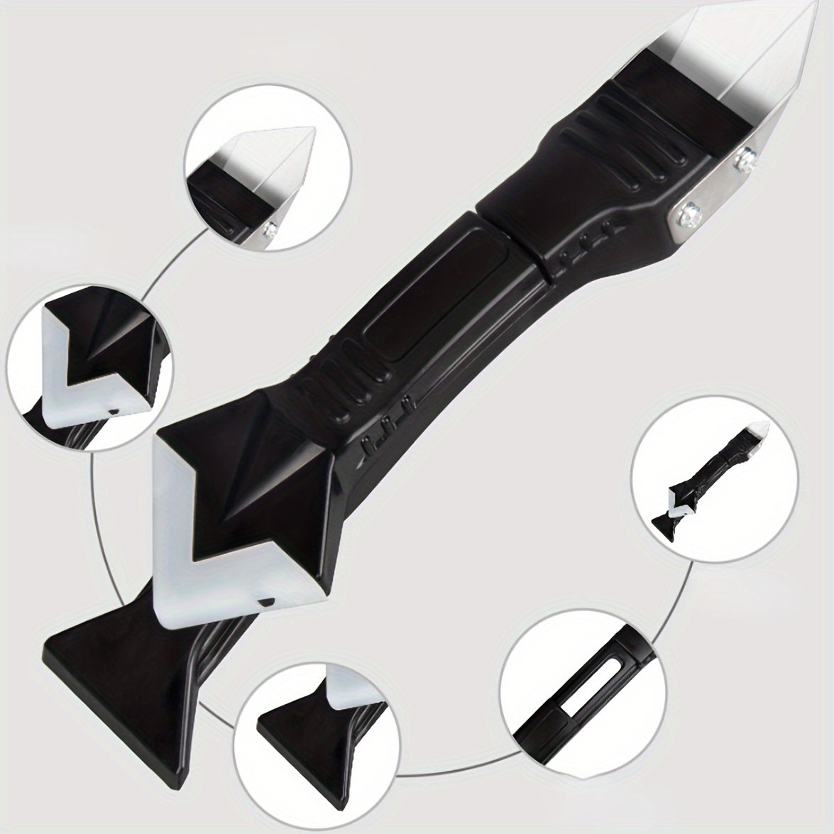 3pcs Silicone Scraper Caulking Grouting Tool Sealant Finishing Cleaning Kit