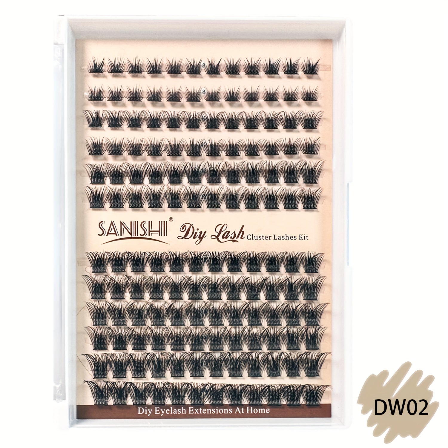 144pcs DIY Grafting Eyelashes Natural Thick False Eyelashes