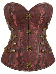 Strapless Corset Tummy Control Lace Up Body Shaper
