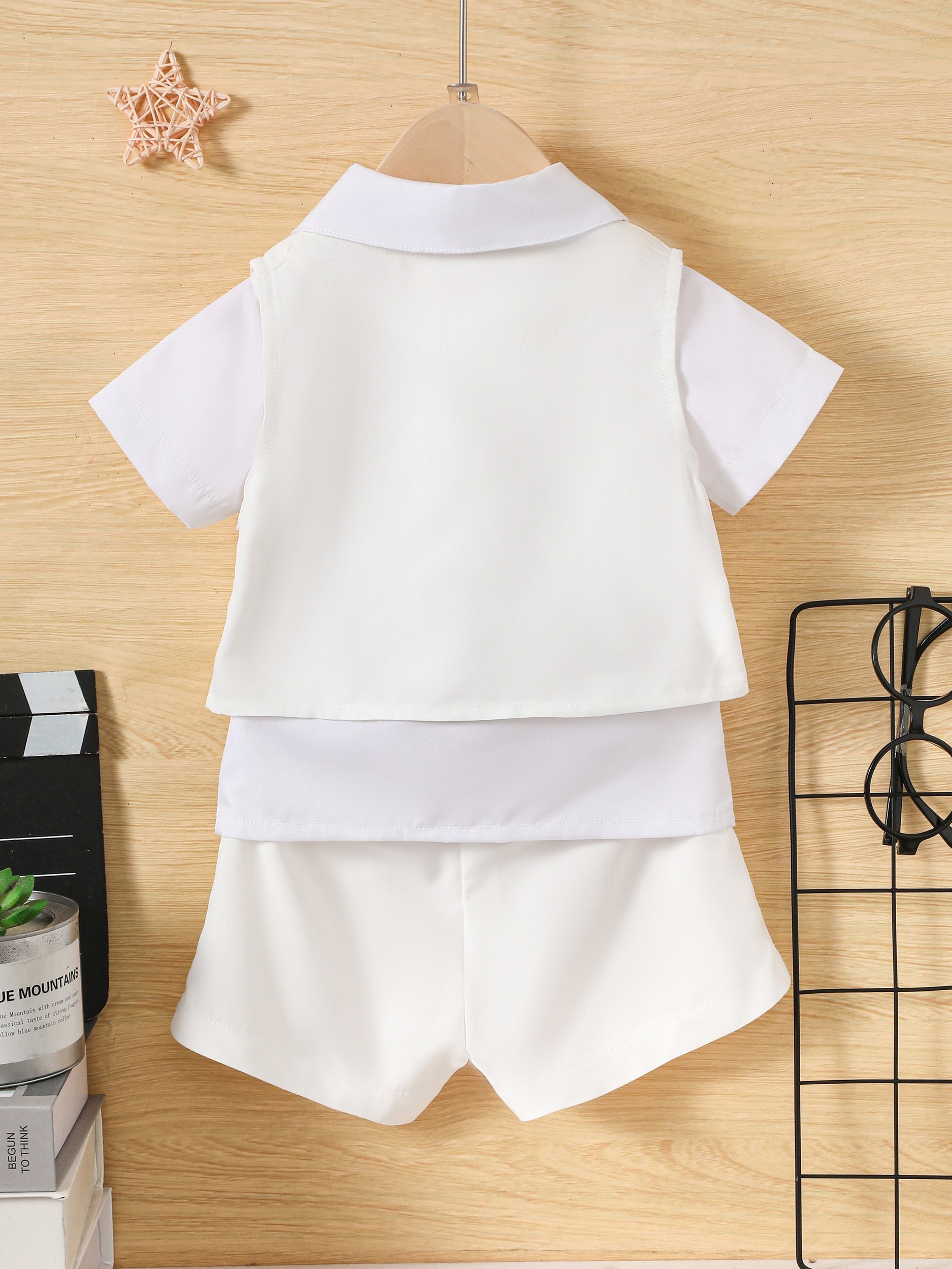 Boys Baptism Dress Little Gentleman Outfit 3pcs Set
