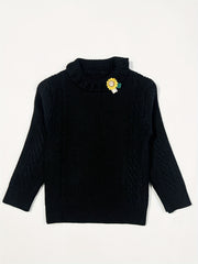 Baby Girls Knitted Cardigan Spring Autumn Top Sweater Coat with Decor