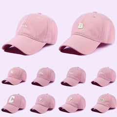 Pink Baseball Cap Solid Dad Hats Lightweight Adjustable Sun Hat
