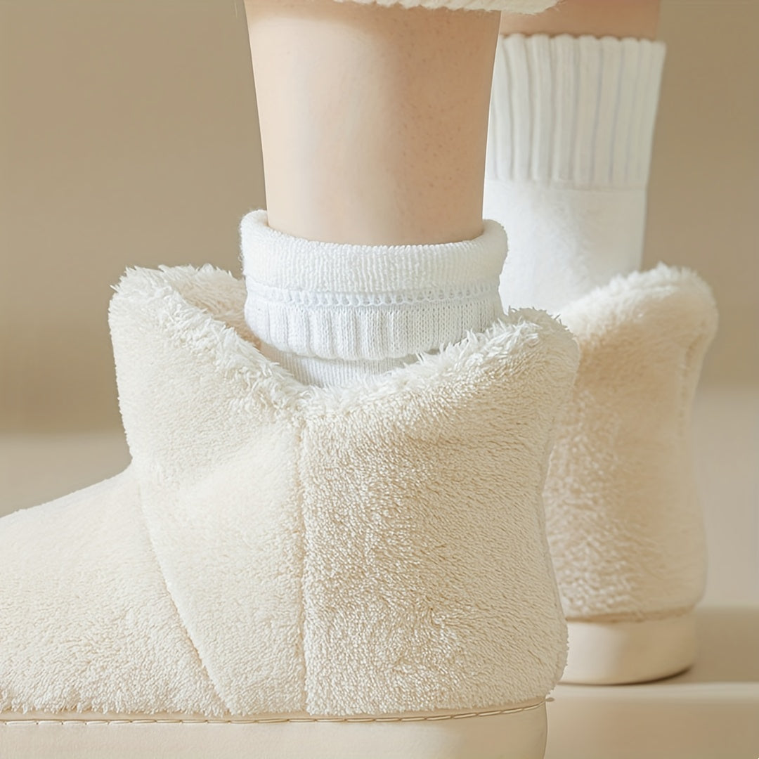 Comfy Warm Mid Tube Socks For Winter Women's Stockings & Hosiery