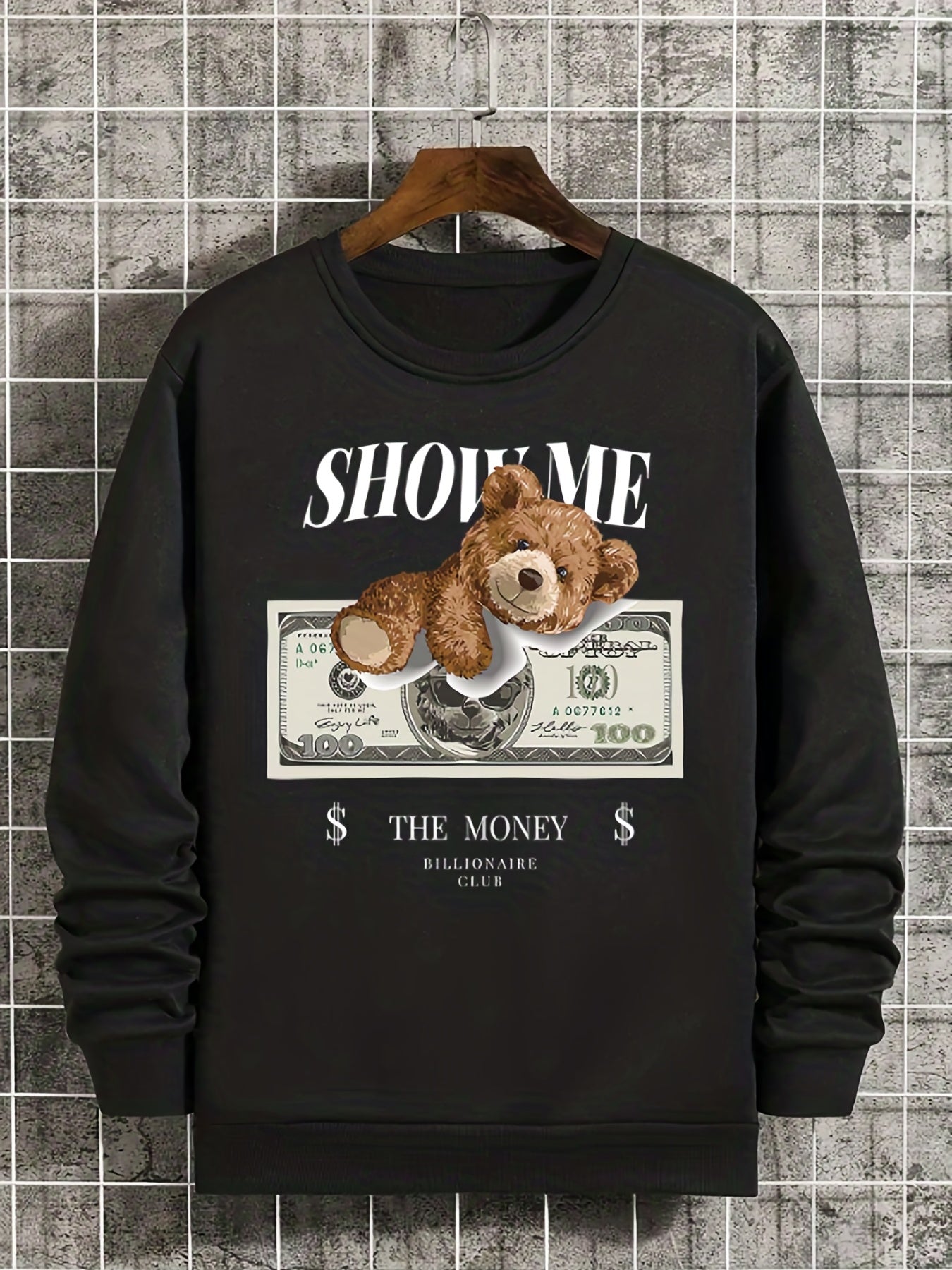 Rich Bear And Astronaut Print Boys Sweatshirt