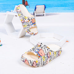 Cartoon Animal Women's Slippers Indoor Non Slip Shoes Open Toe House Shoes