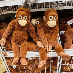 Plush Monkey Doll Toy Mimics Humans Soft Stuffed Animal Birthday Gift
