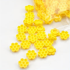 100 Pcs Glue Holder Eyelash Extension Grafting Cup Honeycomb Shape Beauty Tool