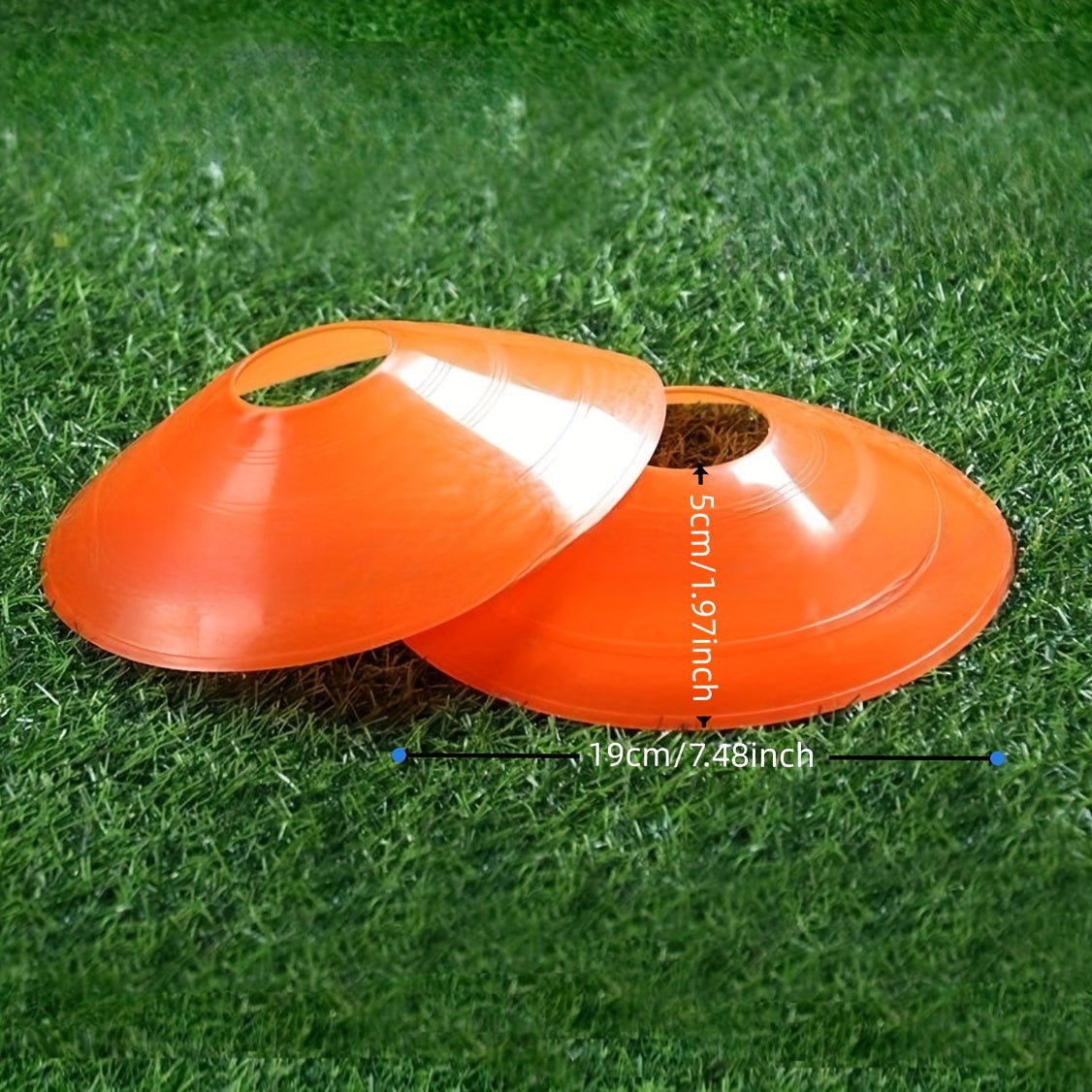 Colored Disc Cones Set Of 50 Agility Cones With Carry Bag And Holder