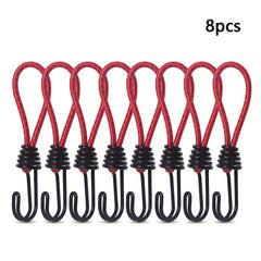 8pcs Camping Tent Elastic Rope Hook Bundle Canopy Accessories