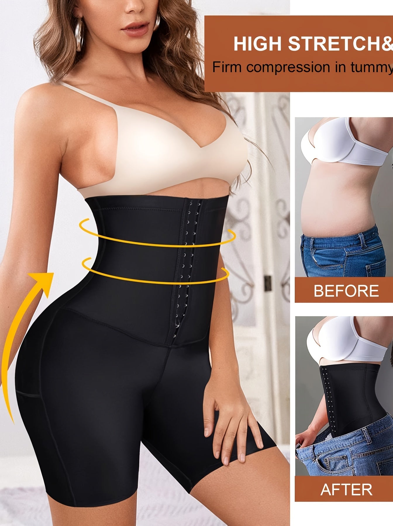 High Waist Shaping Shorts Tummy Control Compression Women's Underwear