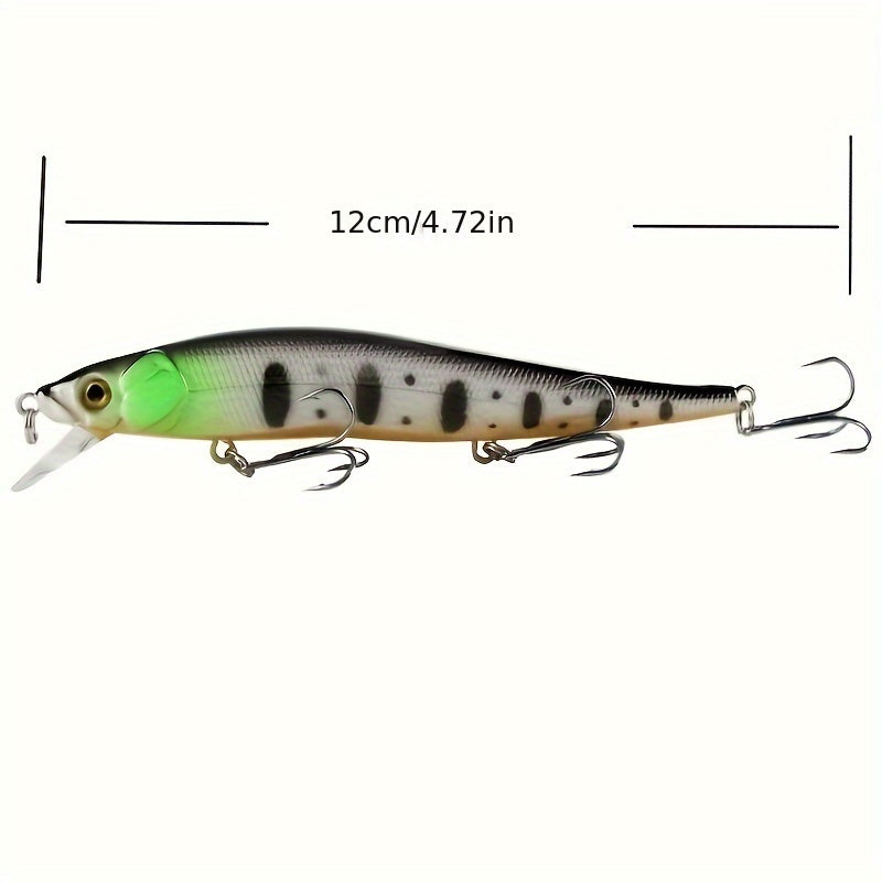 3D Eyes Crankbait For Perch Carp Artificial Wobbler With Sharp Treble Hook