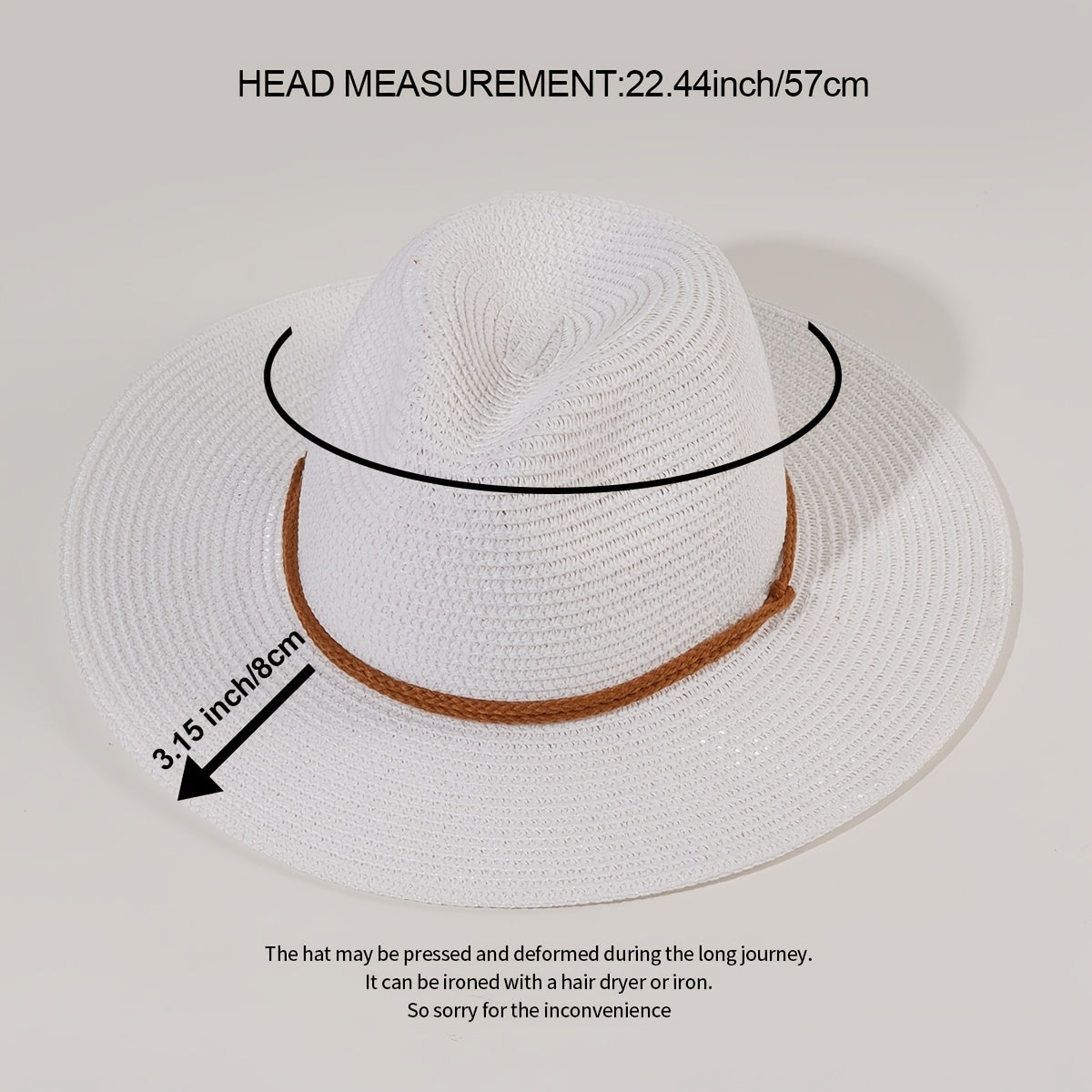 Breathable Sunshade Big Brim Cowboy Hat for Outdoor Activities