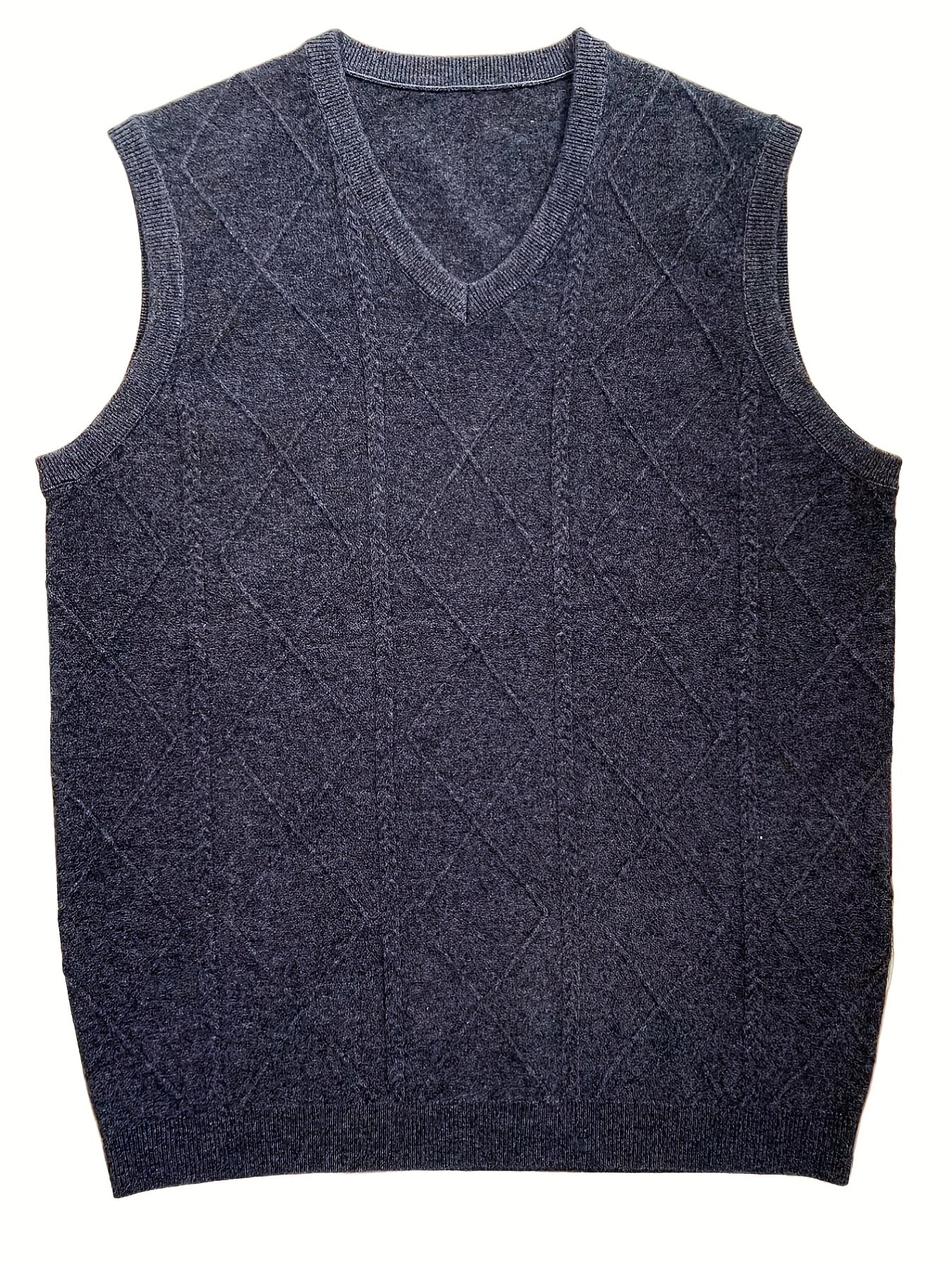 Men's Wool Knitted Vest for Autumn Winter