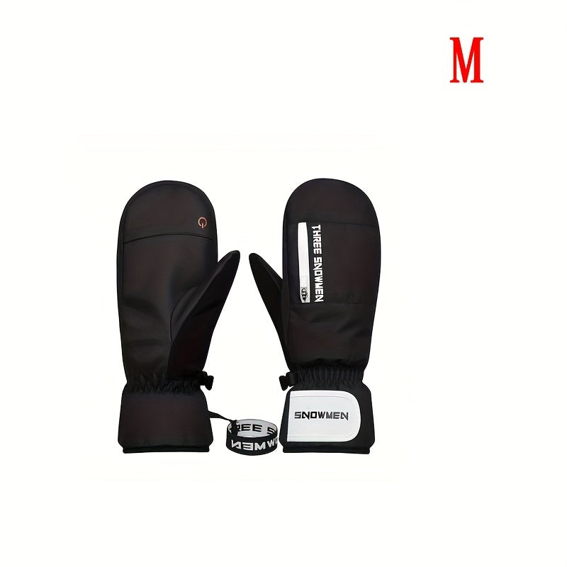Winter Windproof Outdoor Gloves Waterproof Plush Gloves Touchscreen