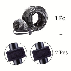 6pcs Fishing Rod Sleeve Cover With Rod Ties Straps 67in Fishing Pole Mesh Cover