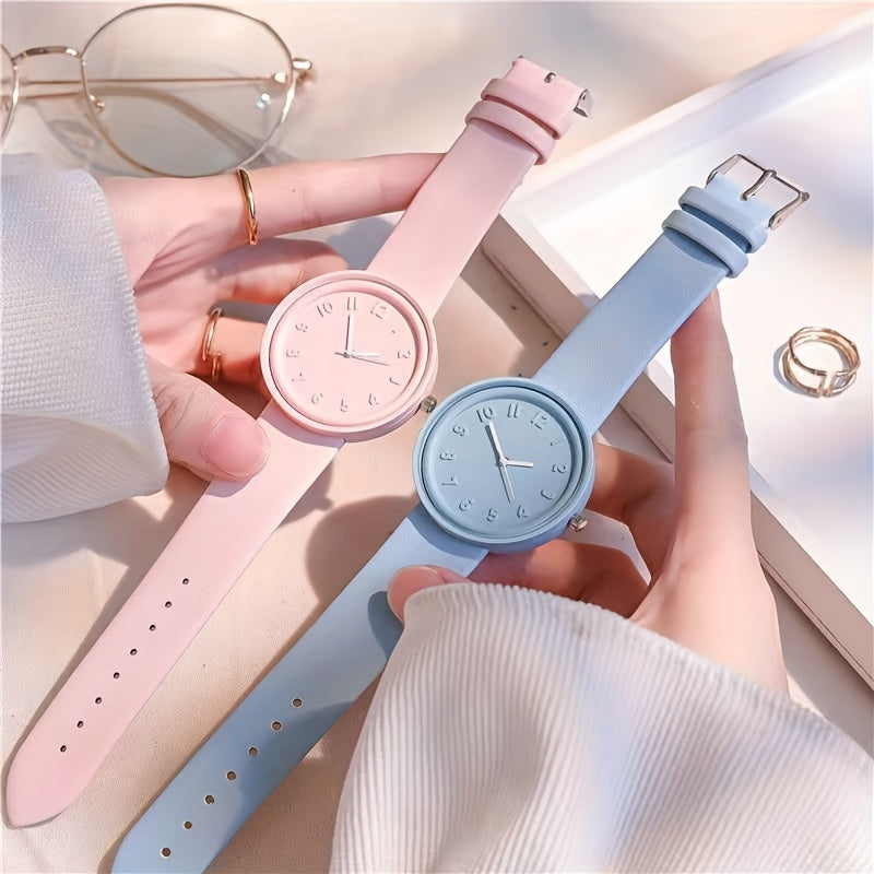 Kids Colorful Watch Plastic Wristwatch Gift