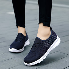 Women's Lightweight Mesh Slip On Loafers Non Slip Sports Shoes