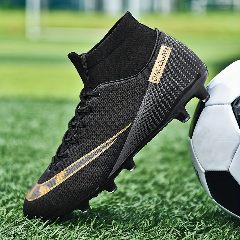Men's High Top Non Slip AG Football Cleat Professional Outdoor Soccer Cleats