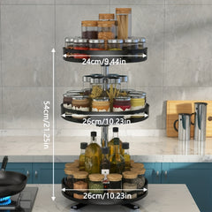 Turntable Organizer Spice Spinner Seasoning Rack Holder