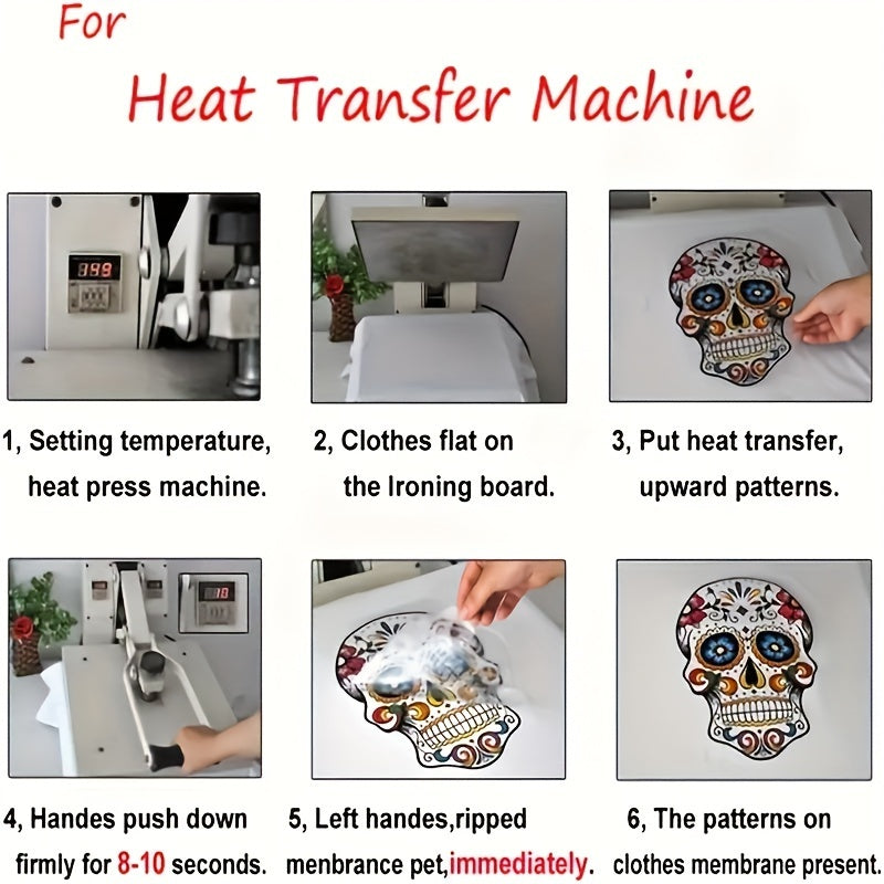 Happy Year Iron On Heat Transfer Sticker DIY Decal for T Shirts Hoodies