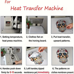 Happy Year Iron On Heat Transfer Sticker DIY Decal for T Shirts Hoodies