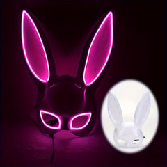 Christmas Prom Luminous Rabbit Mask Cartoon Rabbit Mask Easter Dress Up