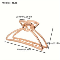 Large Hair Grip Semi Circle Hair Clip for Women Girls Outdoor Decors