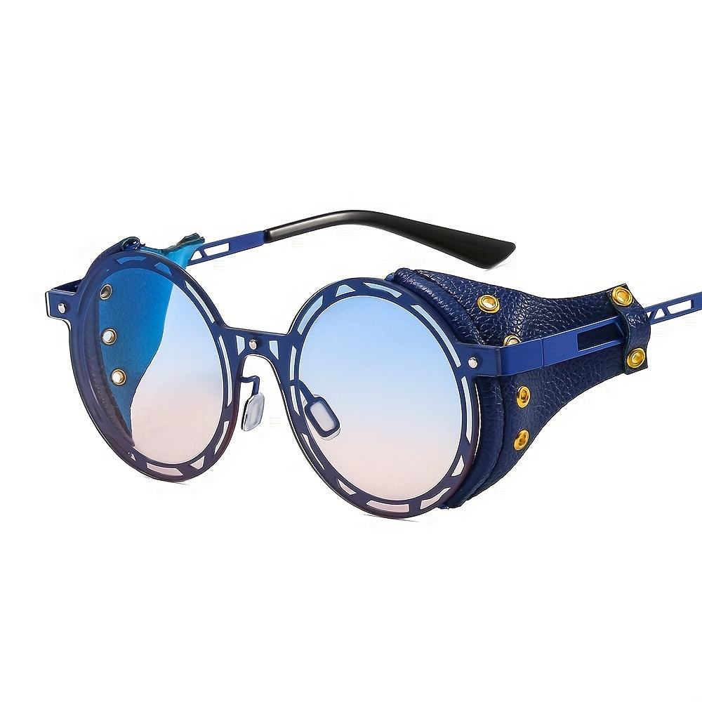 Men's Punk Style Round Frame Sunglasses