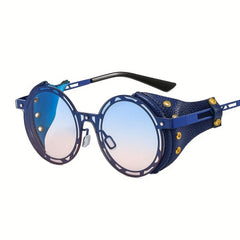 Men's Punk Style Round Frame Sunglasses
