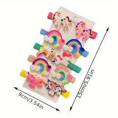 10pcs Sweet Hair Clip Baby Hair Accessories Hairpin Set