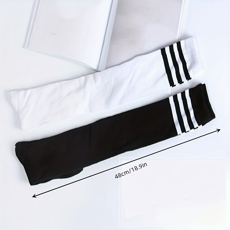 Long Socks Stripe Over Knee Long Socks Dance High Socks