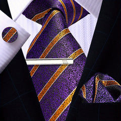 Men's KerFado 8 Classic Striped Paisley Tie Set