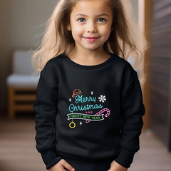 OERYUI Kids Christmas Cartoon Print Long Sleeve Sweatshirt Top