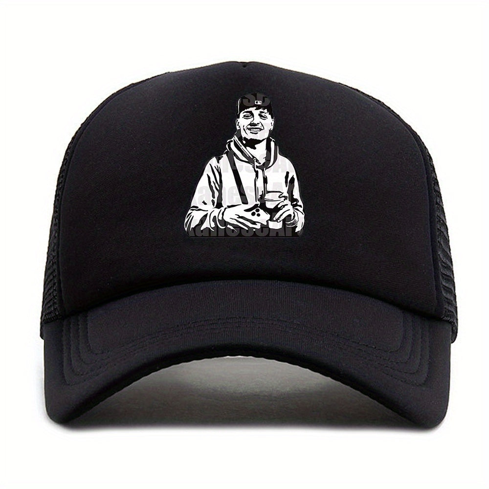 Outdoor Baseball Cap Men's Casual Mesh High Peaked Dad Trucker Hat