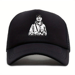 Outdoor Baseball Cap Men's Casual Mesh High Peaked Dad Trucker Hat