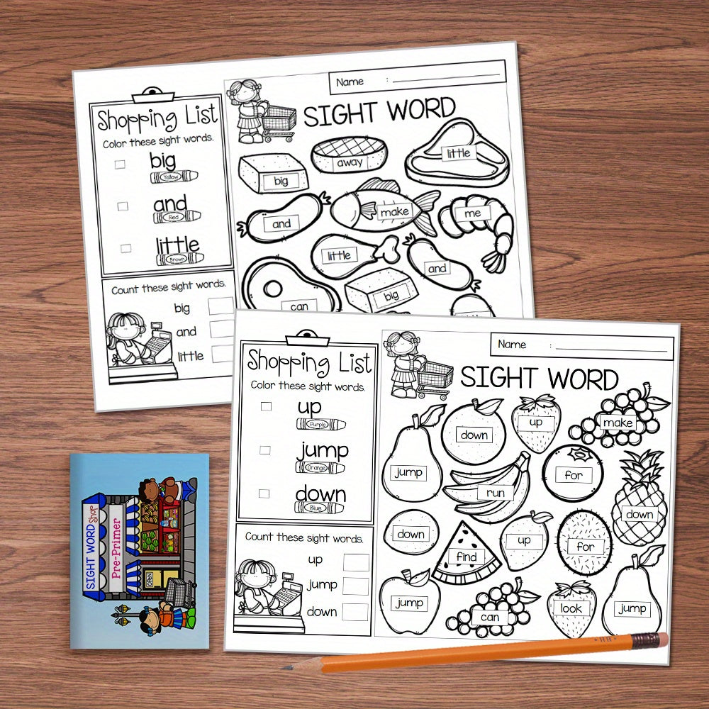 Pre KERAMics Sight Word Learning Flashcards Set for Youngsters & First Graders