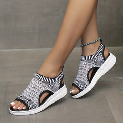 Women's Summer Flat Sandals One Buckle Outdoor Sandals