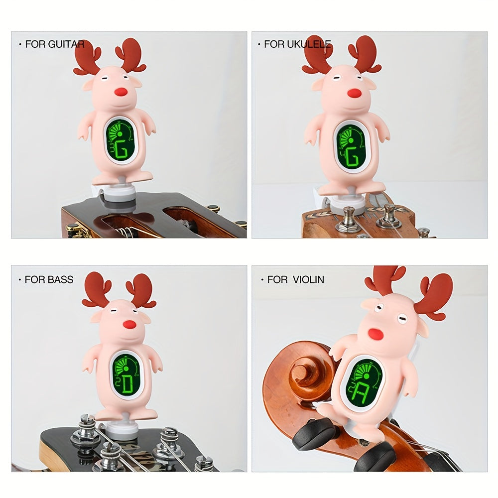 Reindeer Guitar Tuner Clip On for Guitar Bass Ukulele Violin